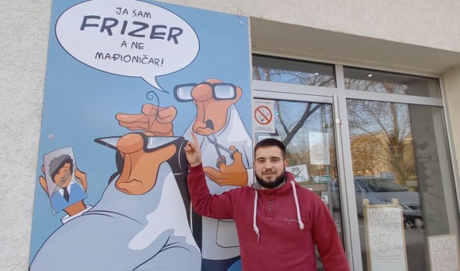 JA SAM FRIZER, A NE MAĐIONIČAR! Ovako se Dejan našalio na račun "nerazumnih" mušterija I OSVOJIO SRCA SUGRAĐANA (FOTO)