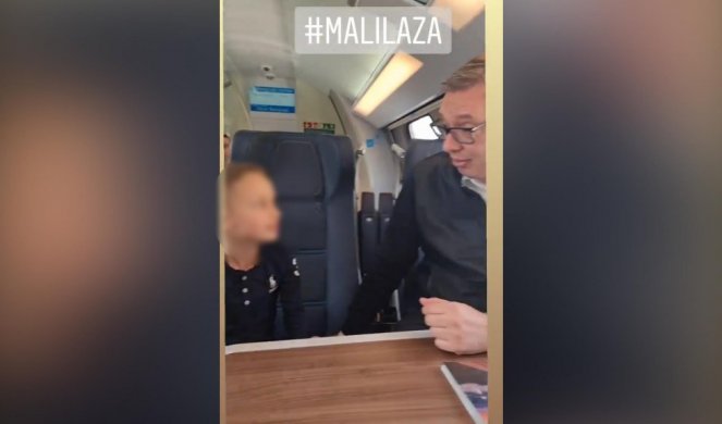 MALI LAZAR JE PRIŠAO VUČIĆU U VOZU, A ONDA... Nesvakidašnja scena iz brzog voza "Soko" (Video)