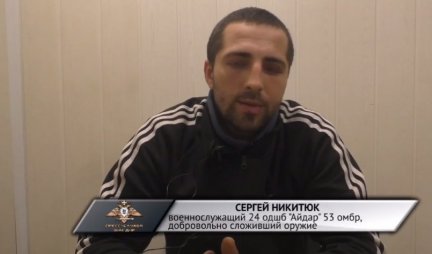 (VIDEO) POKAJNIČKA ISPOVEST UKRAJINSKOG NEONACISTE! Sergej moli za oproštaj, posebno se obratio civilima Donbasa!