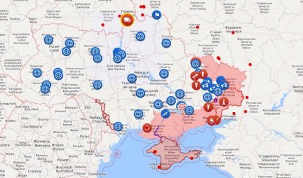 NOVA MAPA: Pogledajte gde je ruska vojska bila pre mesec dana, a gde je sada, fokus se prebacio! (Foto)