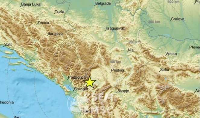 U TRI JUTROS ZATRESAO SE BALKAN! Zemljotres kod Tropoje u Albaniji, drhtalo tlo i Crnoj Gori i Severnoj Makedoniji...