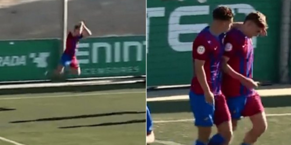 DEČKO, OVO NISI SMEO DA URADIŠ! Barsin klinac slavio gol kao Ronaldo! Evo šta se desilo! (VIDEO)