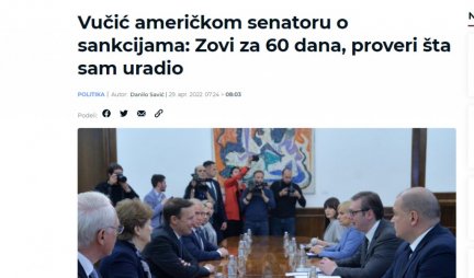 NOVE STRAŠNE LAŽI ĐILASOVSKIH HEJTERA! Sad izmišljaju da je Vučić obećao sankcije Rusiji za 60 dana!?!