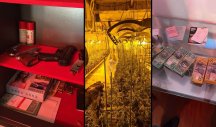 OTKRIVENA LABORATORIJA, UHAPŠENE TRI OSOBE! U blizini Obrenovca zaplenjeno više od 50 kilograma marihuane, ORUŽJE I NOVAC (FOTO)
