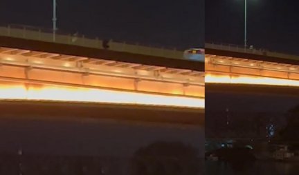 ŠOK SCENA U BEOGRADU! Muškarac pokušao da skoči sa mosta, a onda... (VIDEO)