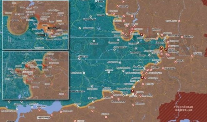 (MAPA) U TOKU OFANZIVA NA DONBAS! Oružane snage Rusije sravnile front severno od Svjatogorska, Vagnerovci deluju kod Stjapovke