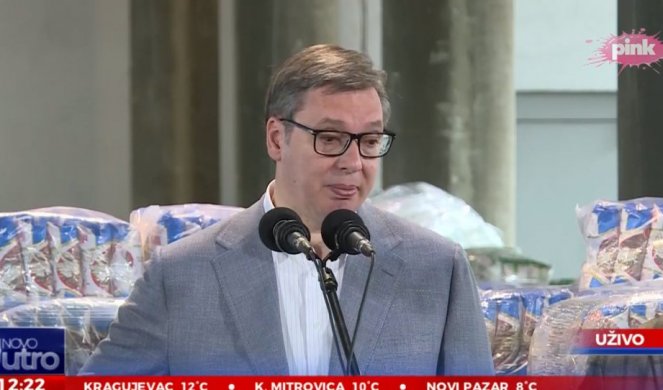 POGLEDAJTE PUNA SKLADIŠTA ŠEĆERA, BRAŠNA, PASULJA, PIRINČA... Vučić obišao skladišta Robnih rezervi! SVEGA IMA DOVOLJNO!