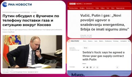 Razgovor Vučića i Putina udarna vest u medijima u regionu i svetu!