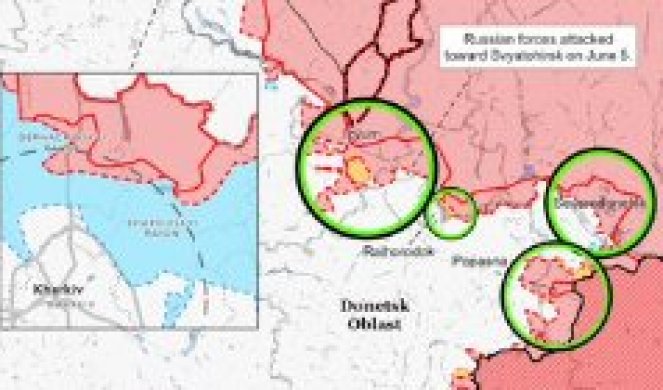 POSLEDNJA MAPA PRATI KORAKE RUSA I NJIHOVU NOVU TAKTIKU! Fokus Crno more, dodatni bataljoni raspoređeni na Krim, situacija u Severodonjecku se pogoršava