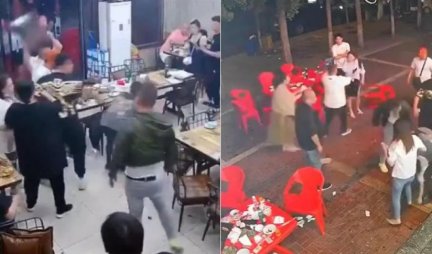 UZNEMIRUJUĆE! UŽASNI SNIMCI IZ KINE! Žena je jela u restoranu kada joj je prišao muškarac, zbog njegovog gesta nastao je haos! (VIDEO)