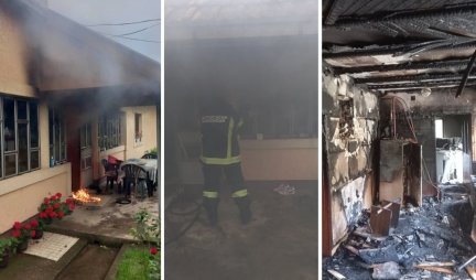 SAVIĆI ZA PAR MINUTA OSTALI BEZ KROVA NAD GLAVOM! Veliki požar u porodičnoj kući kod Topole, vatrena stihija gutala sve pred sobom! (FOTO)