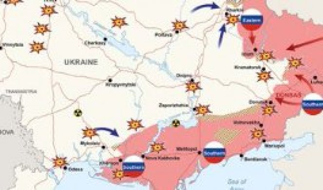 (MAPA) I IZVEŠTAJ BRITANACA! Rusija ce morati da juriša na reke kako bi uspela u Donbasu, ili da...