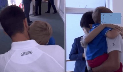 TRENUTAK KOJI JE SLOMIO PLANETU! Najdirljivija scena, Stefan je zagrlio tatu Novaka, nije želeo da ga pusti! (VIDEO)