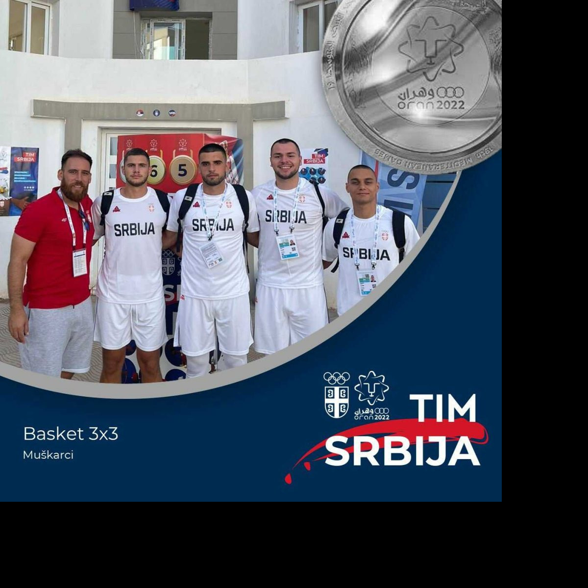 SVAKA ČAST! Srebro za basket 3X3 selekciju Srbije na Mediteranskim igrama!