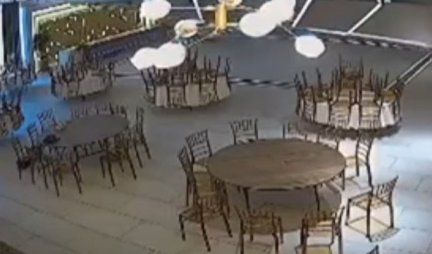 HOROR U LESKOVCU! Srušio se plafon u hotelu, nastala opšta bežanija! (Video)