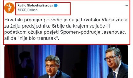 I EVROPSKI MEDIJI SVESNI Vučić je govorio istinu, Hrvatska je sve učinila da on nikada ne obiđe Jasenovac!