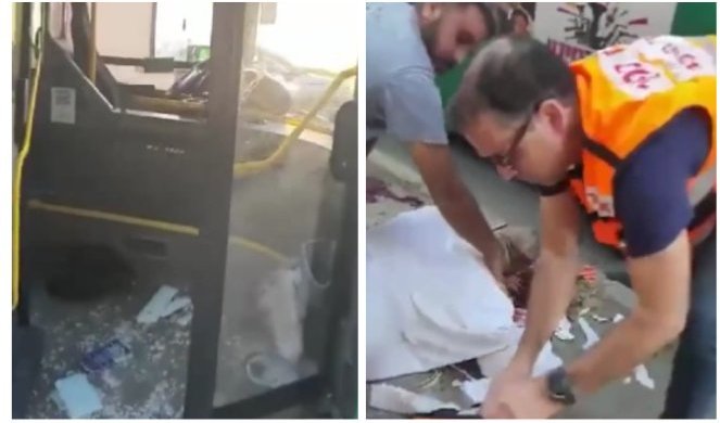 (VIDEO) HOROR U JERUSALIMU! Napadač nožem nasrnuo na ljude u autobusu, civil ga upucao!