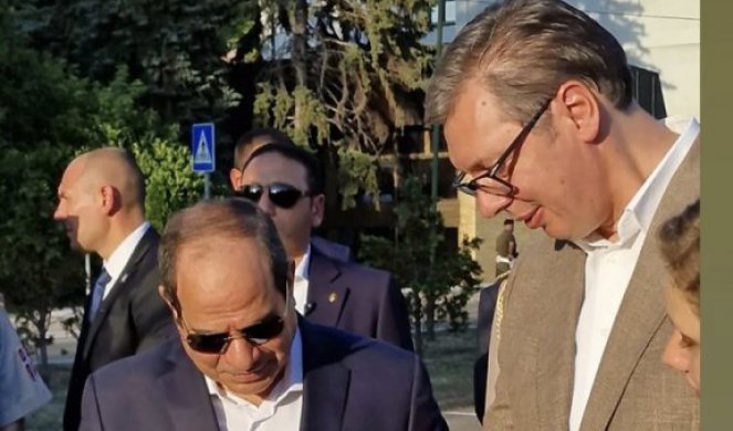 OVO JE ZA NAJBOLJE LJUDE, RUČNO IZRAĐENO! Pogledajte šta je Vučić poklonio egipatskom predsedniku (FOTO)