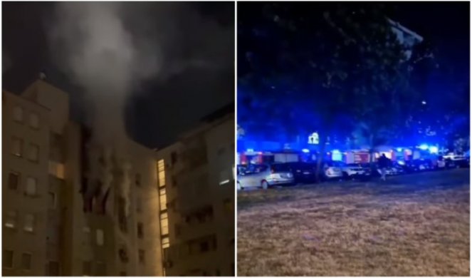 POŽAR NA NOVOM BEOGRADU, preminula baka (80)! Stan potpuno izgoreo! (VIDEO)