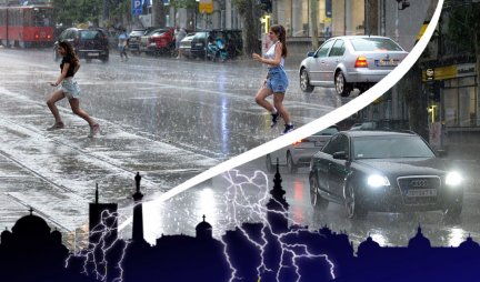 U naredna dva sata očekuju nas obilne padavine! Pljuskovi sa grmljavinom pogodiće ove predele Srbije - Upaljen meteoalarm!