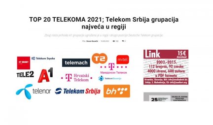 SJAJNA VEST ZA SRBIJU! I Hrvati priznali da je Telekom Srbija najveća telekomunikaciona kompanija u regionu!