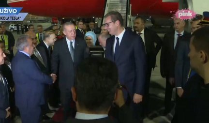ERDOGAN STIGAO U BEOGRAD! Predsednik Vučić dočekao turskog lidera! (Video)