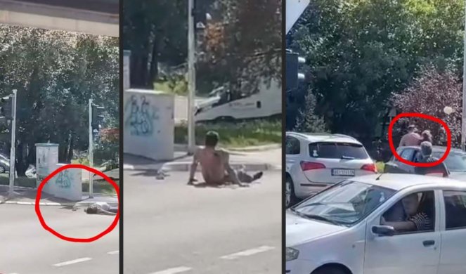 NEVIĐEN HAOS NA MIRIJEVU! Pretučenog muškarca ostavio u lokvi krvi, a onda šamarao ženu, NIKO NIJE VIDEO BEBU U KOLIMA (VIDEO)