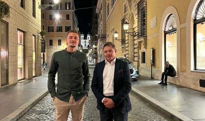 DRAGAN STOJKOVIĆ U RIMU! Sergej izveo selektora na večeru!  (FOTO)