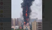 STRAVIČAN POŽAR U KINI! Vatra izbila u višespratnici u glavnom gradu provincije Hunan, nepoznato ima li žrtava (VIDEO)