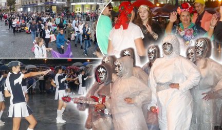 ŠARENIO SE ŠABAC! Čivijaški karneval održan pod kišobranima, mališani preplavili ulice (FOTO)