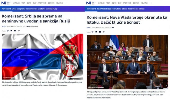 SRAMOTA! Ruski "Komersant" prvo pisao da Srbija uvodi sankcije Rusiji, a sada razočarani pišu da je nova Vlada naše zemlje PRORUSKA!