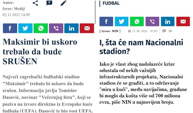 KAKVI TAJKUNSKI LICEMERI! Kad Plenković ruši Maksimir i gradi novi stadion, to je super, a kad Vučić gradi, onda - ŠTA ĆE NAM STADION!