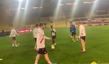 SVE JE SPREMNO ZA OKRŠAJ! Crveno-beli  odradili trening pred meč sa Monakom (VIDEO)