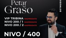 Rasprodat koncert Petra Graša u Štark Areni! Pušten u prodaju i nivo 400, saopštili organizatori