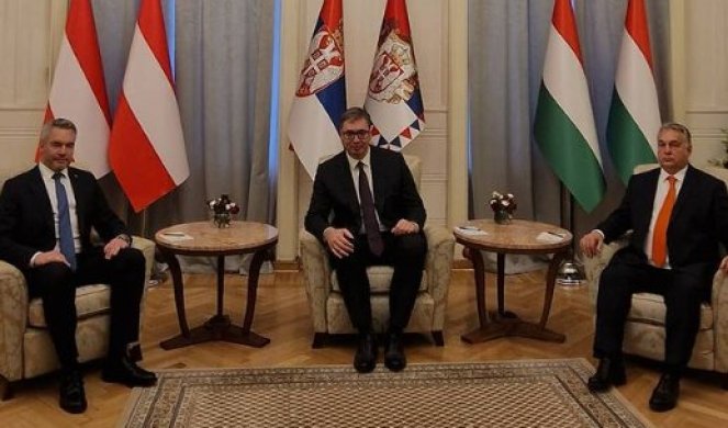 DOBRO NAM DOŠLI, DRAGI PRIJATELJI! Počeo sastanak Vučića sa Orbanom i Nehamerom