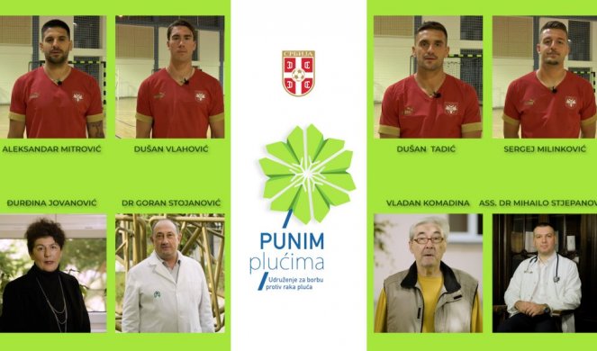 POČINJE SKRINING NA RANO OTKRIVANJE RAKA PLUĆA U BEOGRADU! Fudbaleri Srbije podržali kampanju "Punim plućima" u borbi protiv opake bolesti!