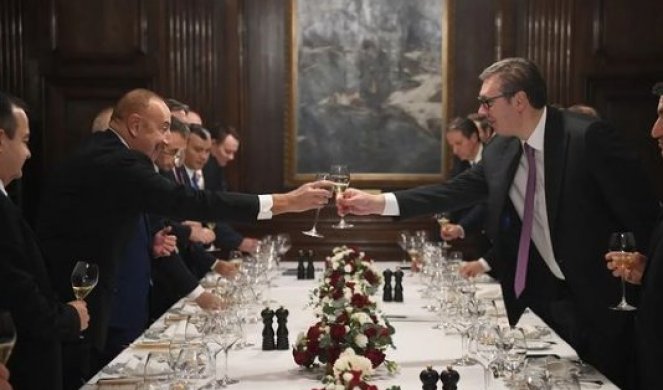 Nazdravili smo prijateljstvu, strateškom partnerstvu i zajedničkoj viziji budućnosti naših zemalja! Vučić priredio svečani ručak u čast Ilhama Alijeva