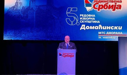 Palma ponovo izabran za predsednika Jedinstvene Srbije, pa poručio: Tražićemo da se izborni cenzus vrati na pet odsto!