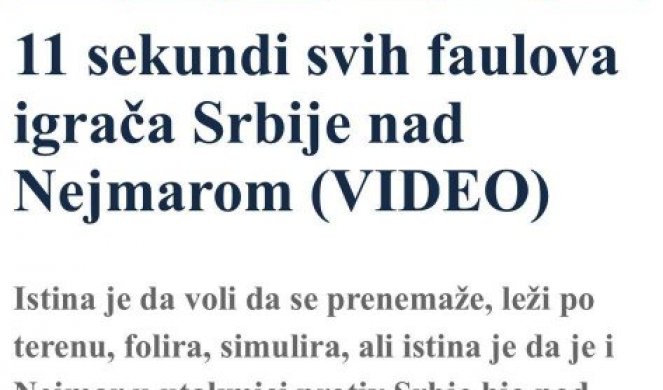 Tajkunski medij ne može da sakrije svoju mržnju prema Srbiji!