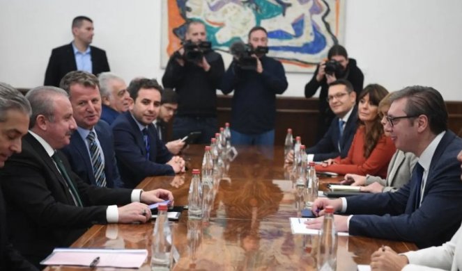 SRBIJA U TURSKOJ VIDI VAŽNOG PARTNERA U OČUVANJU MIRA I STABILNOSTI NA ZAPADNOM BALKANU! Vučić sa predsednikom Narodne skupštine Turske
