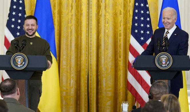 ZELENSKI I BAJDEN PORUČILI PUTINU - NEĆEŠ USPETI! Istorijski sastanak predsednika Ukrajine i Amerike u Vašingtonu!