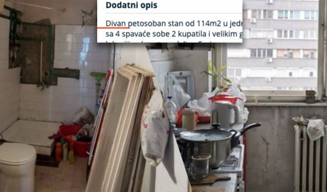 BEZOBRAZLUK, RUINA OD STANA, A KOŠTA 250.000 EVRA!? Kupatilo se raspada, oglas vlasnika razbesneo kupce - "Divan, sa 4 spavaće sobe i..." (Foto)