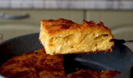 PLANINSKA PITA SA FETA SIROM! Hrskava i ukusna, idealna za DORUČAK, a bolja nego ona iz pekare (VIDEO)