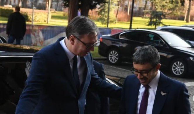 VELIKA MI JE ČAST DA UGOSTIM PRIJATELJA NAŠE ZEMLJE! Vučić se sastao sa šefom diplomatije UAE Abdulom bin Zajedom al Nahjanom!