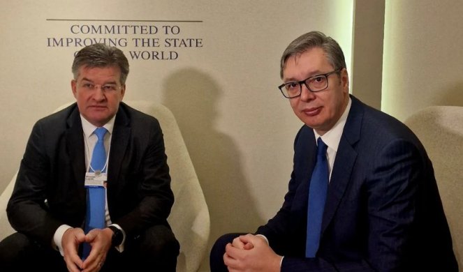 VUČIĆ SE SASTAO SA LAJČAKOM U DAVOSU! Predsednika Srbije očekuju brojni bilateralni susreti sa svetskim zvaničnicima