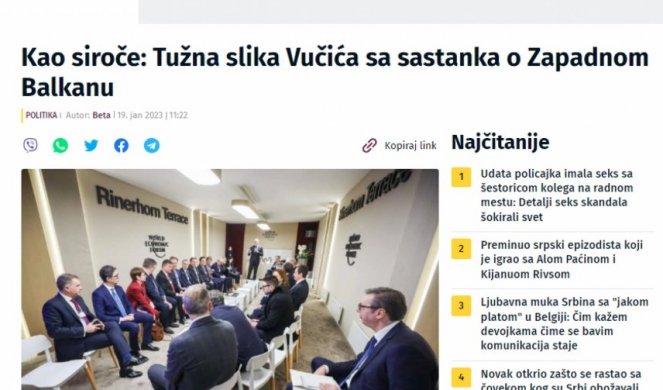 NE MOŽE JADNIJE! Tajkunska Nova napala predsednika Vučića zbog mesta na kom sedi! (FOTO)