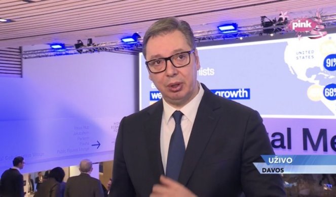 JA NISAM NI JADNIK NI BEDNIK, NE ŽALITE VI MENE, NEGO VAM SMETA JAKA SRBIJA! Vučić iz Davosa: Važno je da sam dobro predstavljao našu zemlju, a to gde sam sedeo na panelu... Sam sam birao mesto!