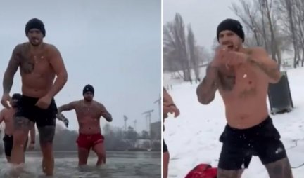 BRUTALAN TRENING MMA BORCA! Pada sneg, a Rakić se kupa u ledenoj reci! (VIDEO)