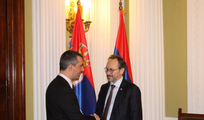 Orlić sa Žiofreom o procesu evropskih integracija Srbije