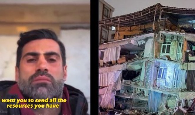 UPOMOĆ, LJUDI UMIRU! Potresan snimak fudbalera iz Turske posle razornog zemljotresa: Svi su očajni, situacija je loša...